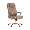 **Chaise de bureau ergonomique en cuir synthétique, réglable et pivotante**