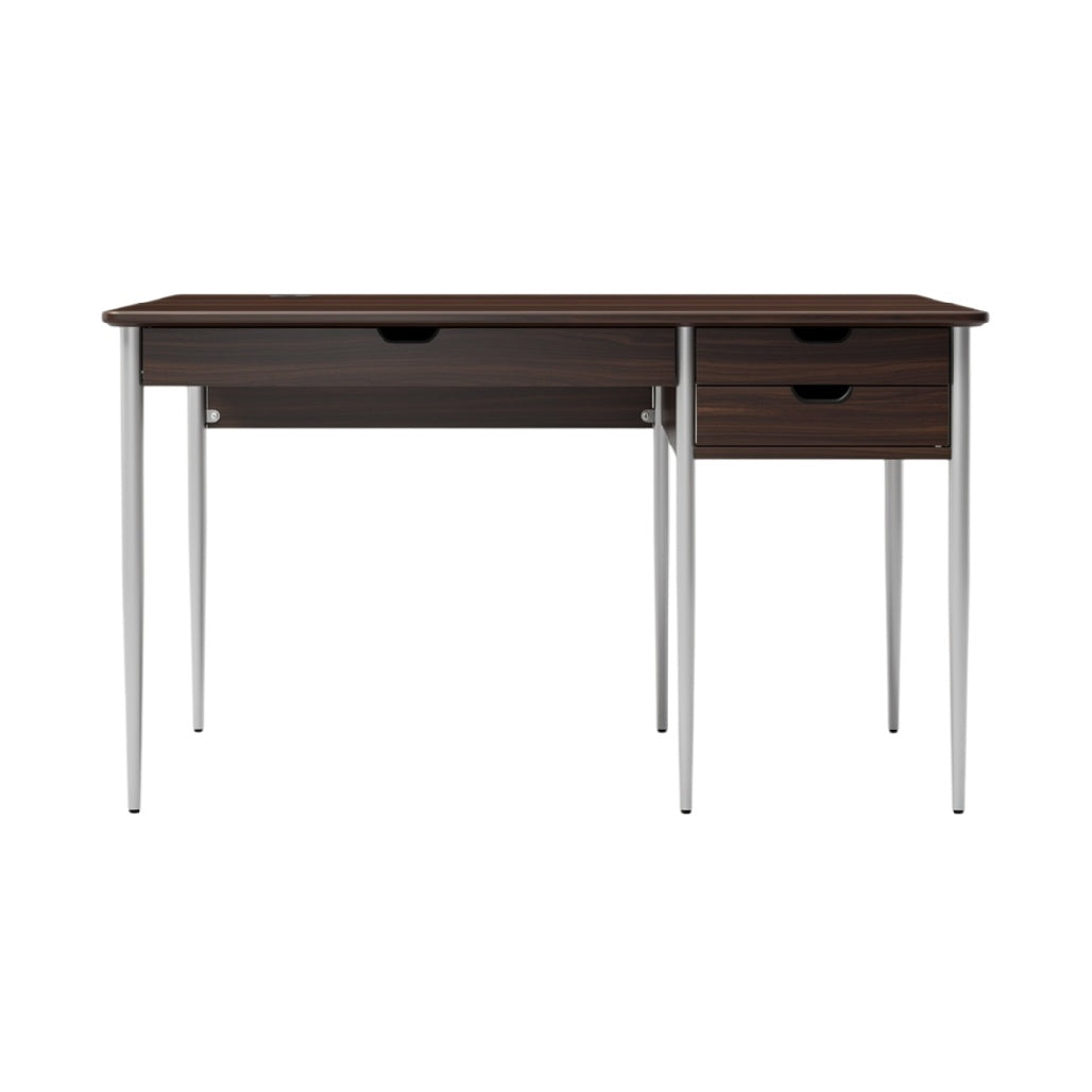 **Bureau contemporain en bois avec tiroirs**